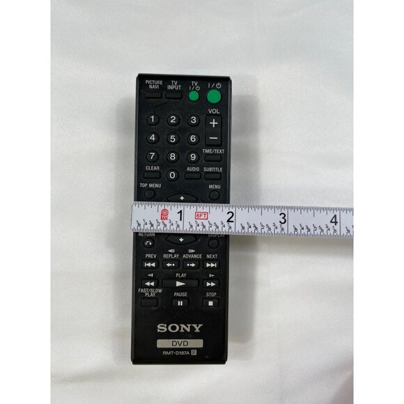 Sony RMT-D187A DVD Remote Control SKU 7562 Untested - Picture 9 of 10
